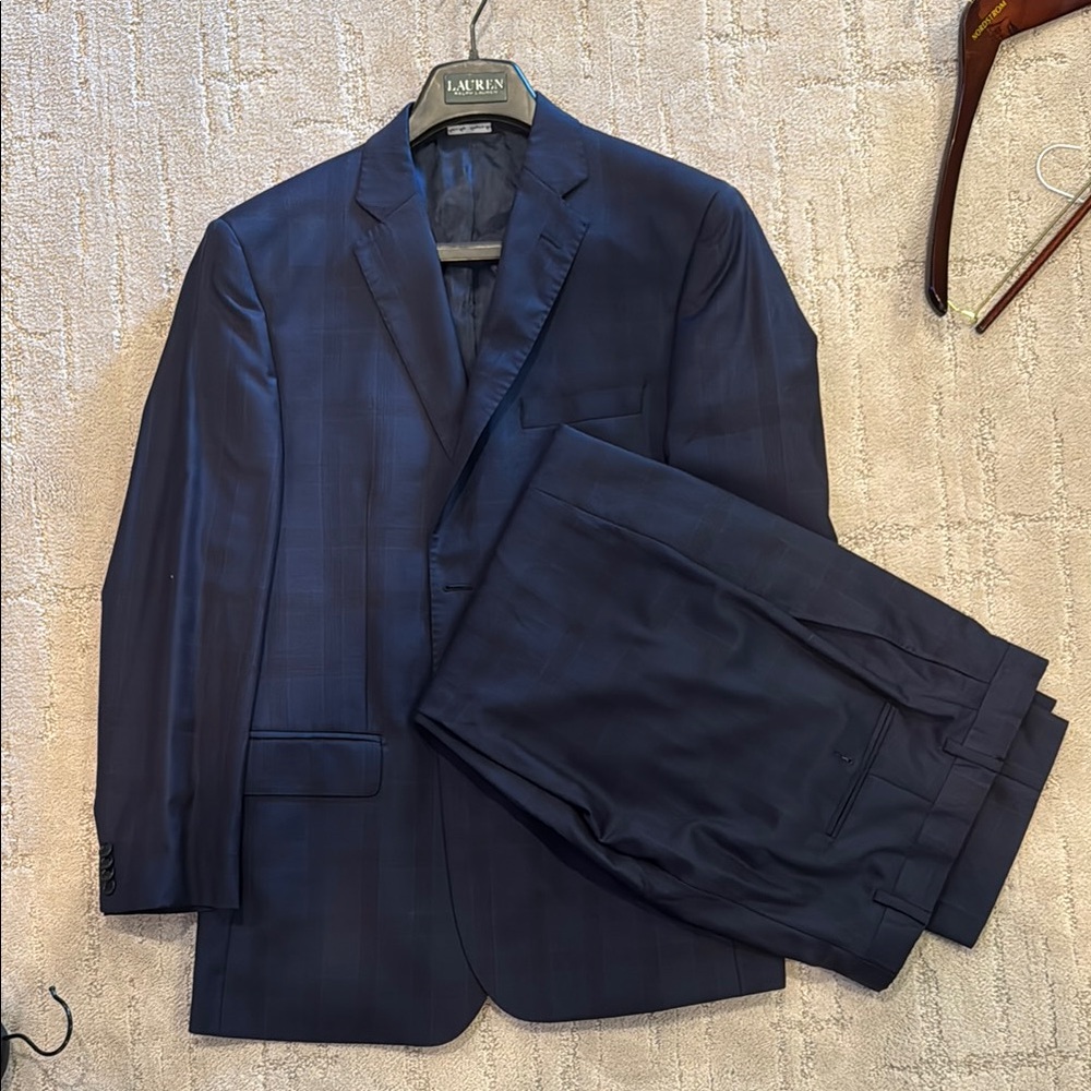 Saks 5th Ave w/ Zegna Material Navy Men's Suit